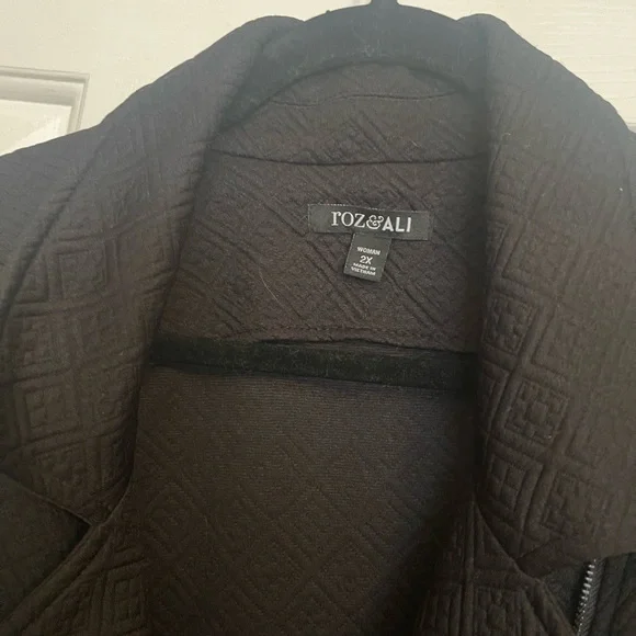 Women's Black Moto Jacket Blazer - Picture 2 of 4